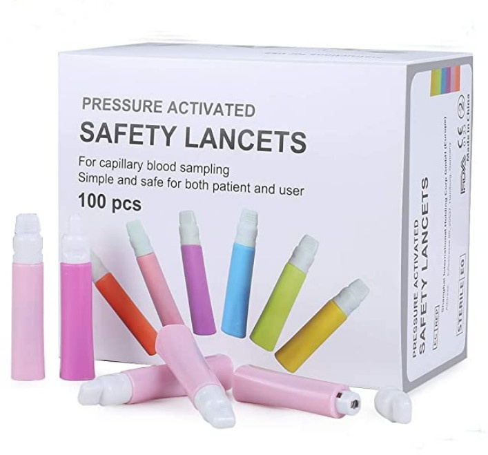 PRESSURE ACTIVATED SAFETY LANCET