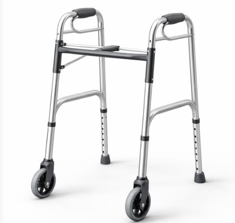 ALUMINIUM WALKER WITH WHEELS